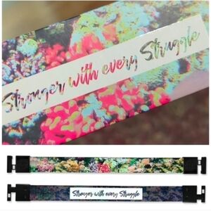 Zox Inspirational 'Stronger with every Struggle' Bracelet NIB